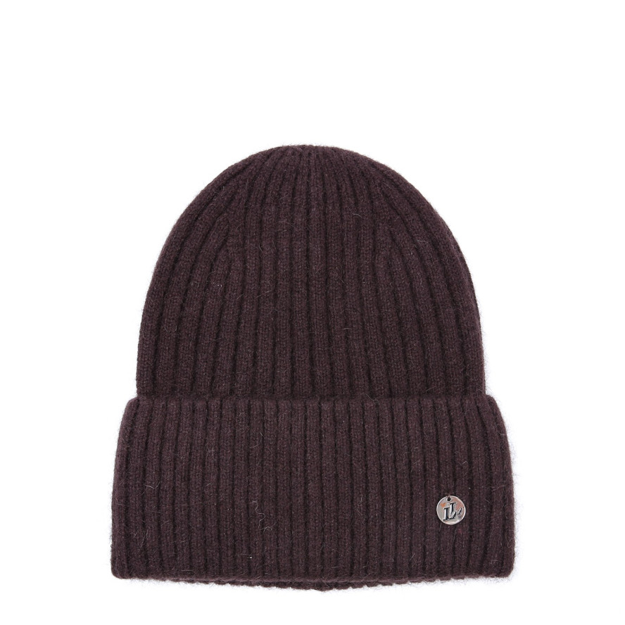 Шапка біні жіноча віскоза з ангорою коричнева ВЕЛМА 899-520, фото 1