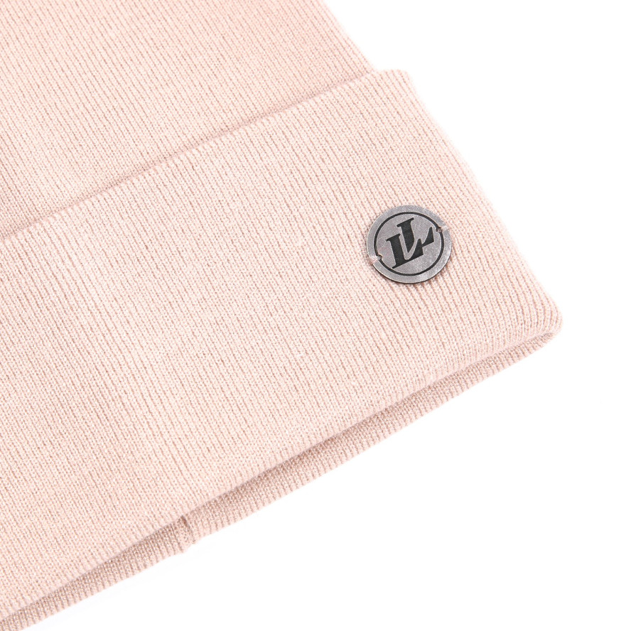 Шапка бини мужская вискоза бежевая RILEY 899-544, фото 2