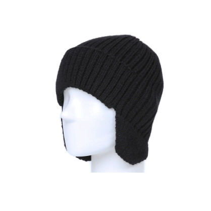 Шапка вушанка чоловіча вовна чорна ДЖЕЙМС 902-206 Шапка вушанка чоловіча вовна чорна ДЖЕЙМС 902-206