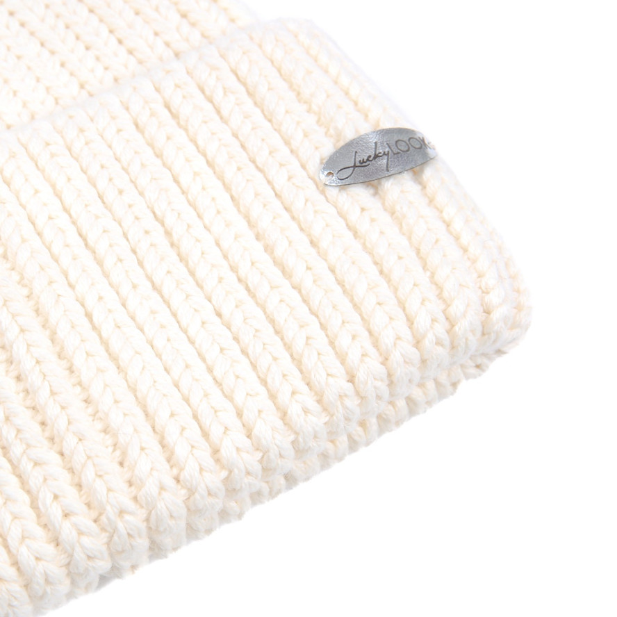 Шапка біні жіноча бавовна молочна КЕТЛІН 917-514, фото 2