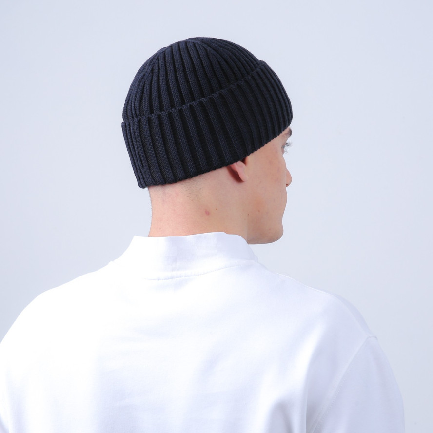 Шапка по голові чоловіча бавовна чорно-синя АДРІАН 917-590, фото 4