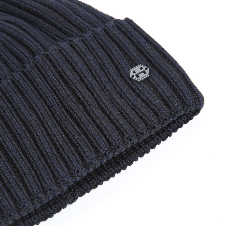 Шапка по голові чоловіча бавовна чорно-синя АДРІАН 917-590, фото 2