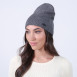 Шапка біні жіноча вовна сіра МАНА 917-644, фото 3