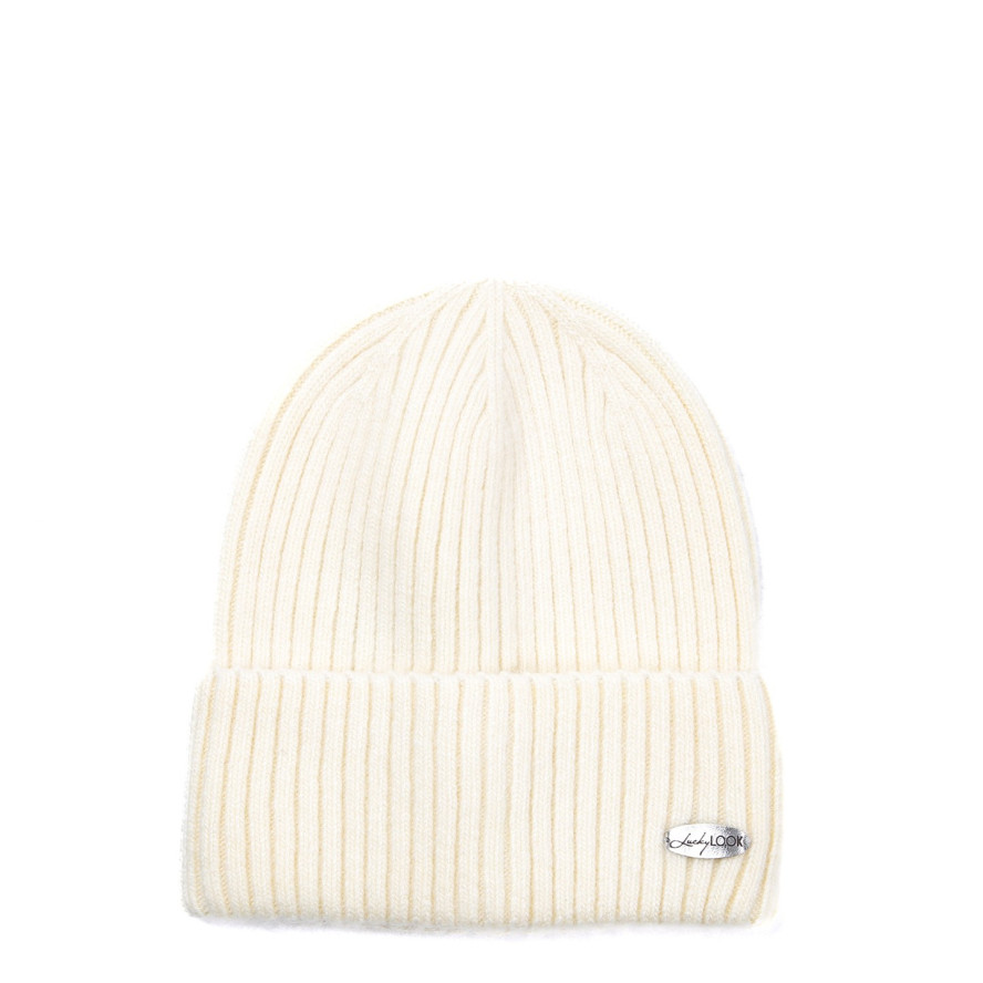 Шапка біні жіноча вовна молочна FREDERICK 917-668, фото 1