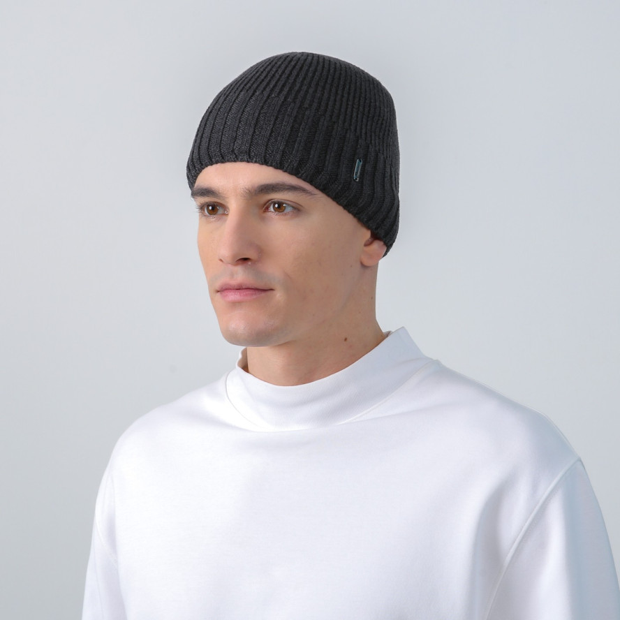 Шапка по голове мужская хлопок серая ГРУТ 951-488, фото 3