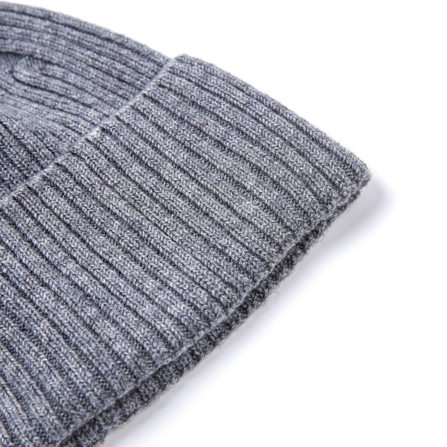 Шапка по голове мужская шерсть с акрилом серая ИНЕЙ 953-833, фото 2