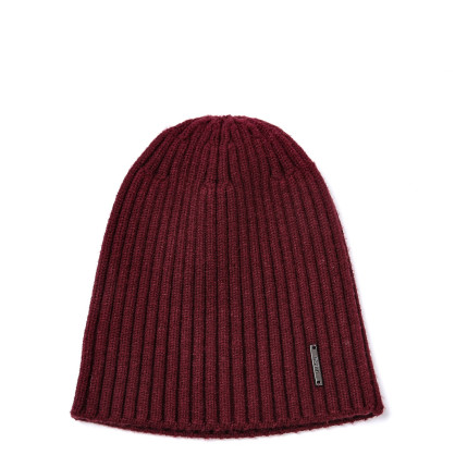 Шапка по голові жіноча віскоза з вовною бордова МУСА 966-512