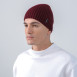 Шапка по голові чоловіча віскоза бордова МУСА 966-512, фото 3