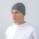 Шапка по голові чоловіча віскоза сіра МУСА 966-529, фото 3
