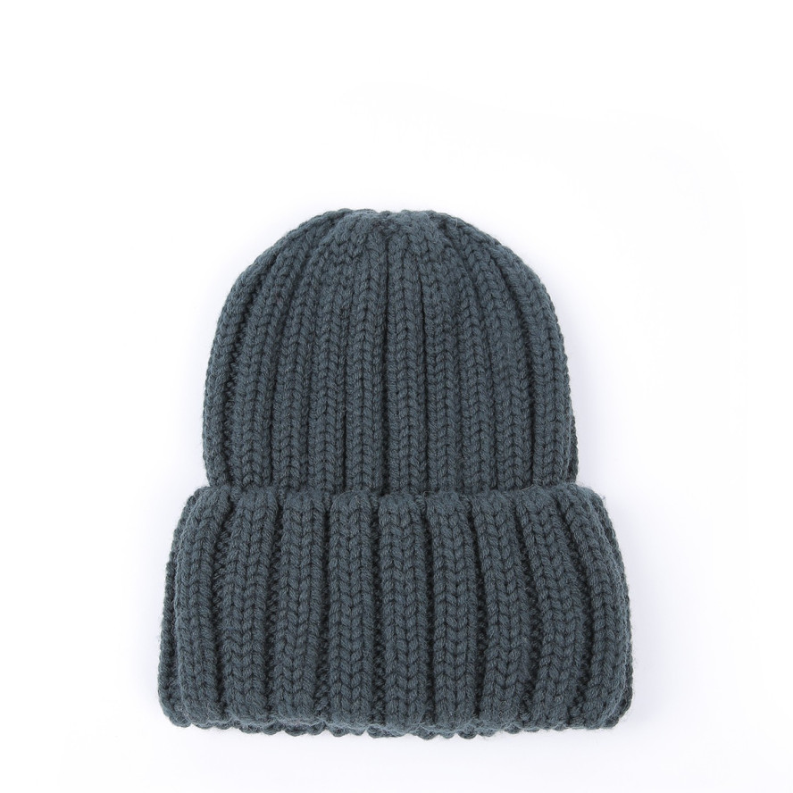 Шапка біні жіноча вовна синьо-зелена СОФІЯ 973-671, фото 1