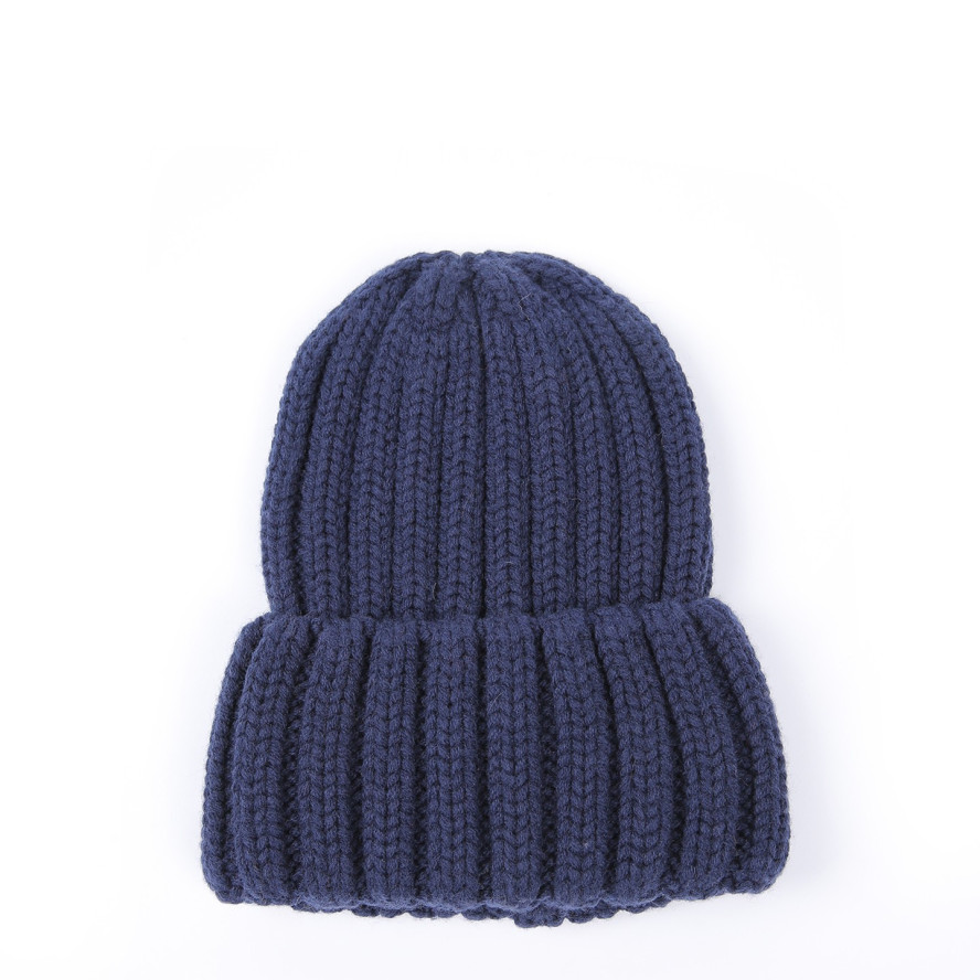 Шапка біні жіноча вовна синя СОФІЯ 973-701, фото 1