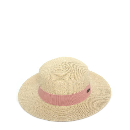 Шляпа канотье женская бумага бежевая ALIZ 375-889