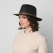 Шляпа федора женская бумага черная BAY 376-053, фото 4