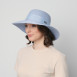 Капелюх із середніми полями жіночий папір блакитний COCO 376-305, фото 5