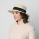 Капелюх канотьє жіночий папір бежевий ALIZ 469-397, фото 4
