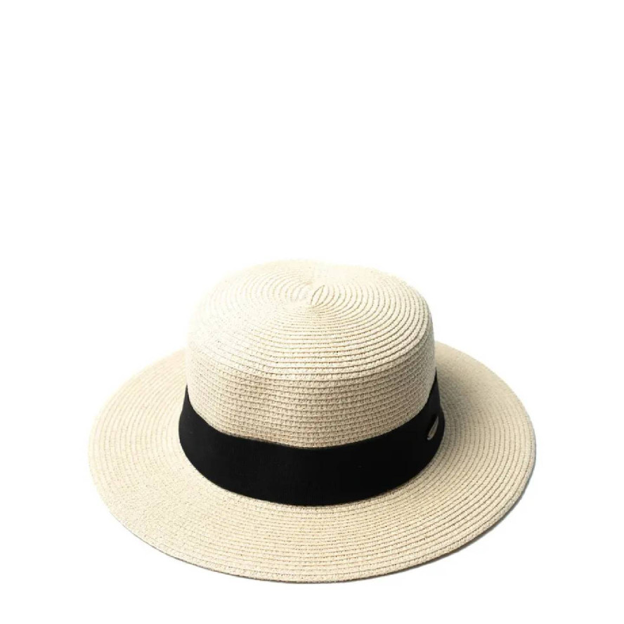 Капелюх канотьє жіночий папір бежевий ALIZ 469-397, фото 1