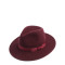 Капелюх федора жіночий зі стрічкою фетр бордовий ТВІТТІ 653-277