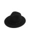 Шляпа федора женская с ремешком фетр черная МЕДОУ 653-314