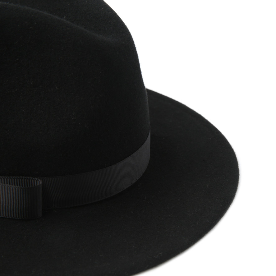 Шляпа федора женская с лентой фетр черная ТВИТТИ 659-941, фото 3