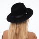 Шляпа федора женская с лентой фетр черная ТВИТТИ 659-941, фото 6