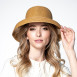 Капелюх із середніми полями жіночий папір бежевий GLORIA 818-058, фото 5