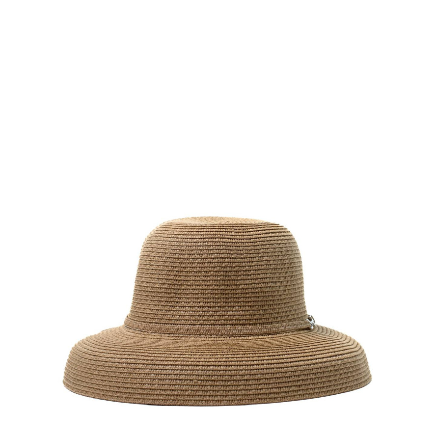 Капелюх із середніми полями жіночий папір бежевий GLORIA 818-058, фото 2