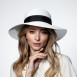 Капелюх із середніми полями жіночий папір білий COCO 842-978, фото 6