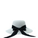 Капелюх із середніми полями жіночий папір білий COCO 842-978, фото 3