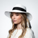 Капелюх із середніми полями жіночий папір білий COCO 842-978, фото 5