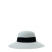 Капелюх із середніми полями жіночий папір білий COCO 842-978, фото 2