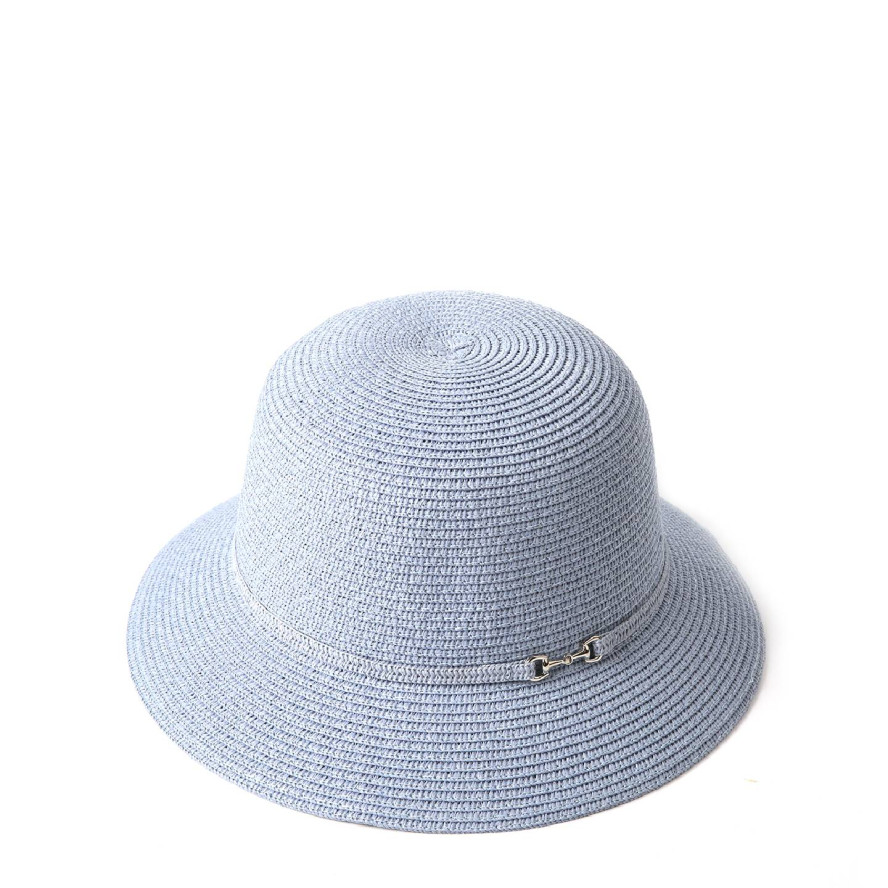 Шляпа с маленькими полями женская бумага голубая VERONICA 843-944, фото 1