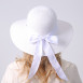 Капелюх із середніми полями жіночий зі стрічкою-бантом білий MONIKA 855-442, фото 7