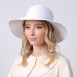 Капелюх із середніми полями жіночий зі стрічкою-бантом білий MONIKA 855-442, фото 5