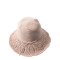 Шляпа со средними полями женская вязаная бумага розовая ИЛАНА 444-386