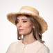 Шляпа канотье женская рафия желтая ЛАЛИ 444-515, фото 4