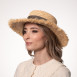 Шляпа канотье женская рафия желтая ЛАЛИ 444-522, фото 4