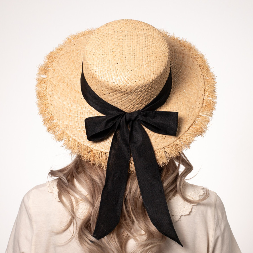 Шляпа канотье женская рафия желтая ЛАЛИ 444-539, фото 6