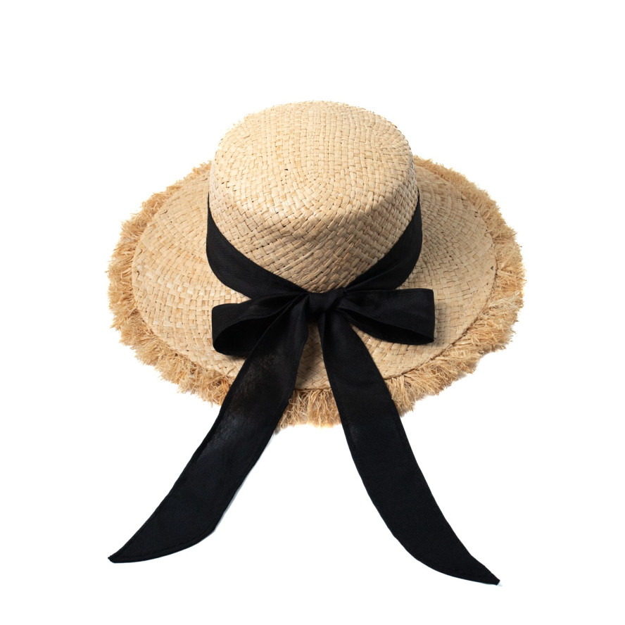 Шляпа канотье женская рафия желтая ЛАЛИ 444-539, фото 2