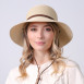 Капелюх із середніми полями жіночий з мотузкою-зав'язкою папір бежевий ДАЛІЯ 444-959, фото 5