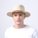 Шляпа федора мужская с ремешком бумага бежевая АДЕЛИН 733-626, фото 5