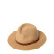 Шляпа федора мужская с ремешком бумага бежевая АДЕЛИН 733-633