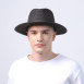 Шляпа федора мужская с ремешком бумага черная АДЕЛИН 733-640, фото 5