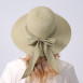 Шляпа со средними полями женская с лентой-бантом бумага хаки MONIKA 733-657, фото 7