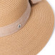 Капелюх із середніми полями жіночий зі стрічкою-бантом папір бежевий MONIKA 733-671, фото 4