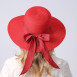 Шляпа со средними полями женская с лентой-бантом бумага красная MONIKA 733-688, фото 7