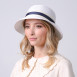 Капелюх із середніми полями жіночий зі стрічкою папір білий ХЕДЛІ 733-749, фото 5