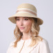 Шляпа со средними полями женская с лентой бумага бежевая ХЕДЛИ 733-756, фото 5