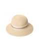 Шляпа со средними полями женская с лентой бумага бежевая ХЕДЛИ 733-756, фото 1