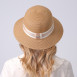 Шляпа со средними полями женская с лентой бумага бежевая ХЕДЛИ 733-770, фото 7