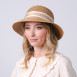 Шляпа со средними полями женская с лентой бумага бежевая ХЕДЛИ 733-770, фото 5